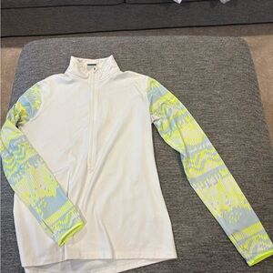 Nike Pro Dri-FIT White Zip-Up Top
